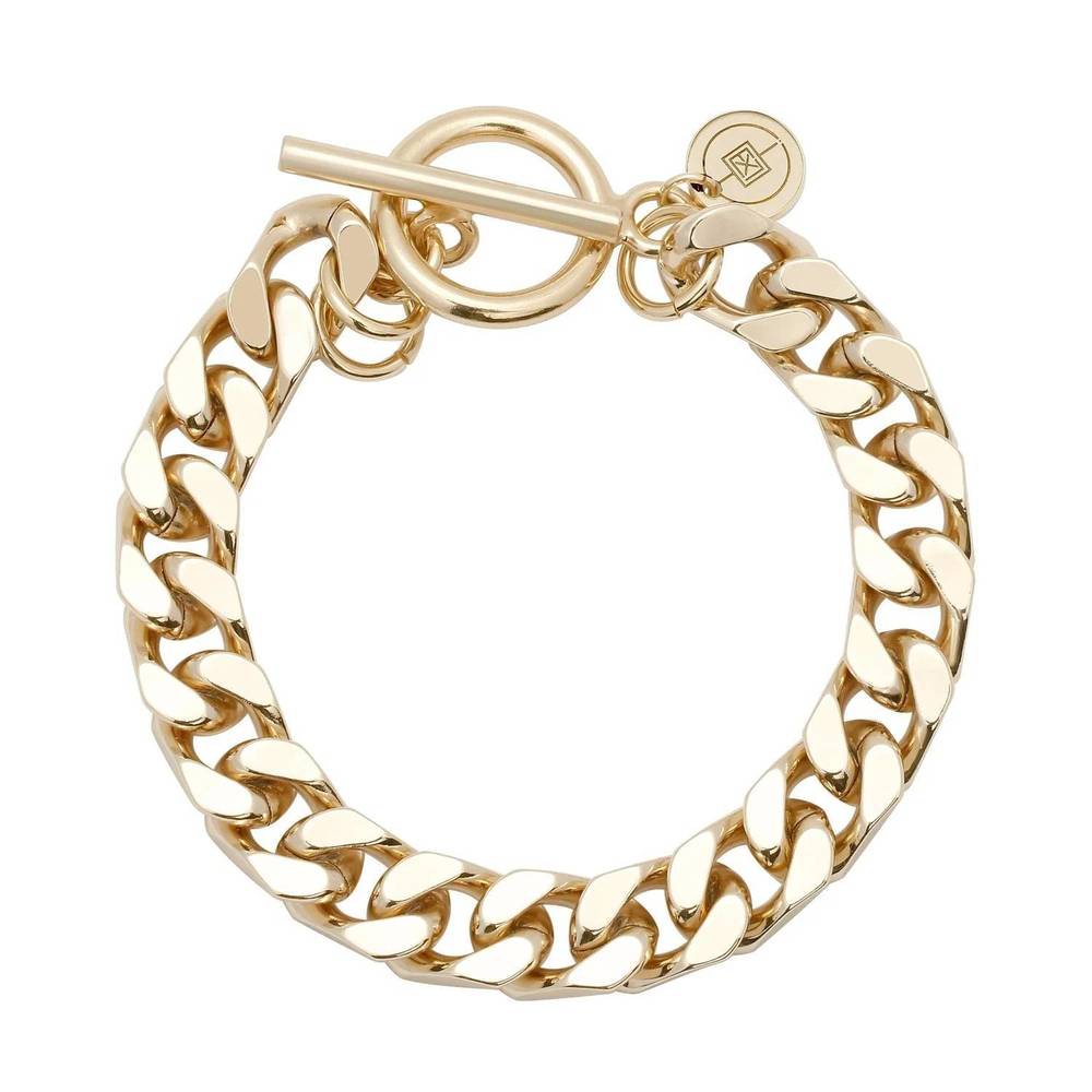 NEW EKLEXIC women's tara toggle bracelet in gold